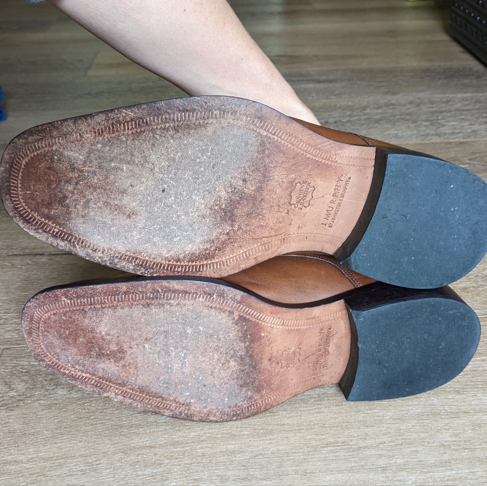 J Murphy by Johnstone & Murphy Cap Toe Men's Dress Shoes size 10W - Picture 7 of 12